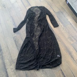 Black lace cover up